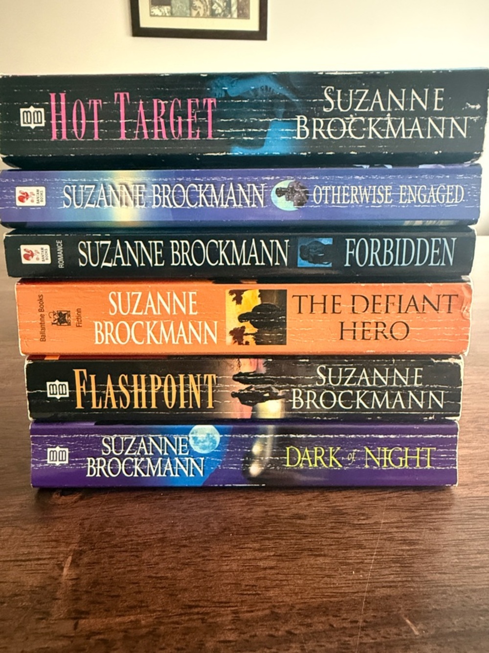 Bundle of 6 paperback romance novels by Suzanne Brockman